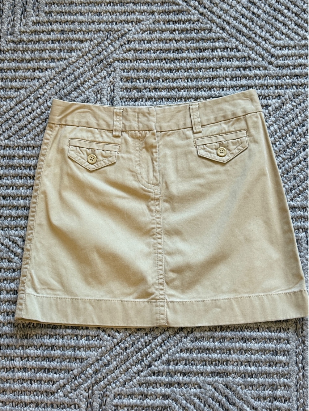 J.Crew Beige Cotton Mini Skirt Size 6